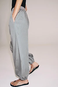ZW COLLECTION STRIPED BALLOON PANTS