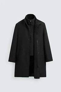 REMOVABLE COLLAR COAT
