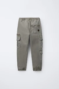 ELASTIC POCKET JOGGER PANTS