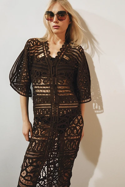 ZW COLLECTION LONG CROCHET DRESS