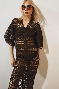 ZW COLLECTION LONG CROCHET DRESS