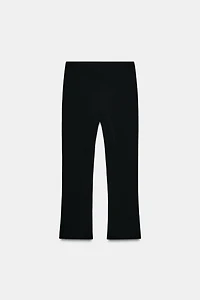 PANTALON CAPRI CRÊPE À OUVERTURE