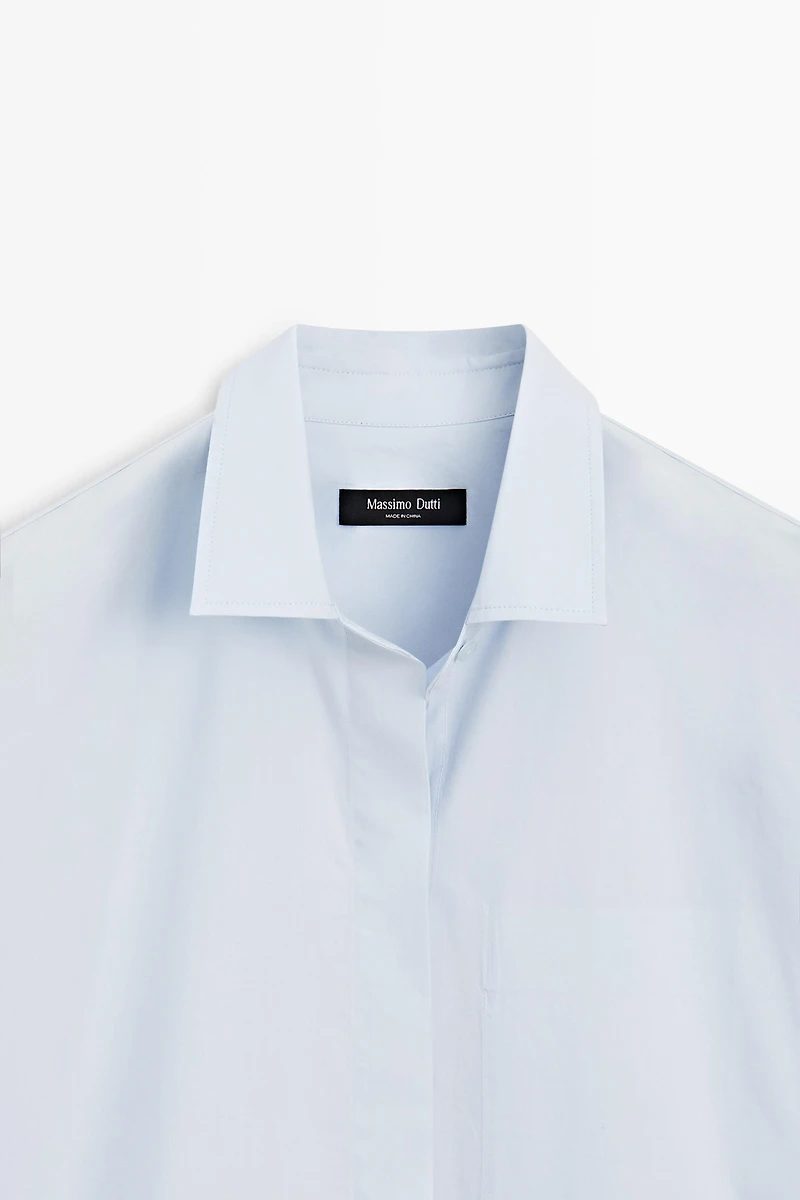 100% cotton shirt with pocket detail
