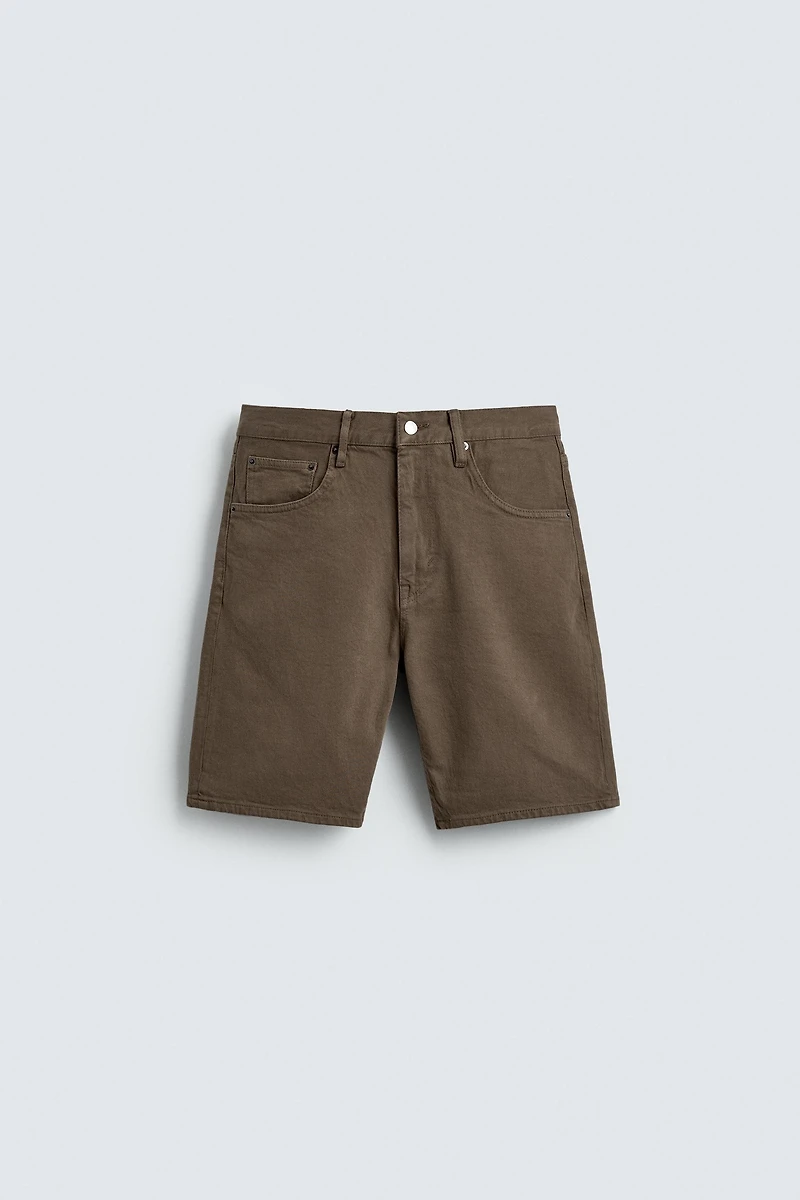 REGULAR FIT DENIM SHORTS