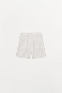 CHECKED COTTON SHORTS