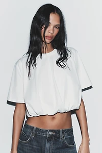 PUFFY CROPPED T-SHIRT