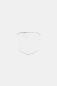TOP CORSET STRETCH PAILLETÉ
