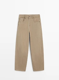 Mid-waist balloon fit jeans