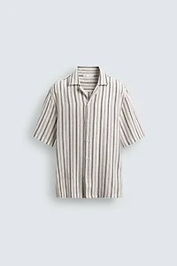 REGULAR FIT STRIPED JACQUARD SHIRT