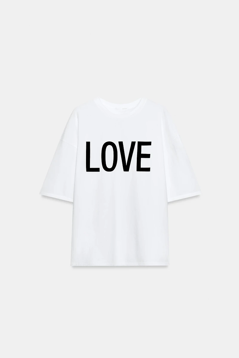 OVERSIZED TEXT T-SHIRT