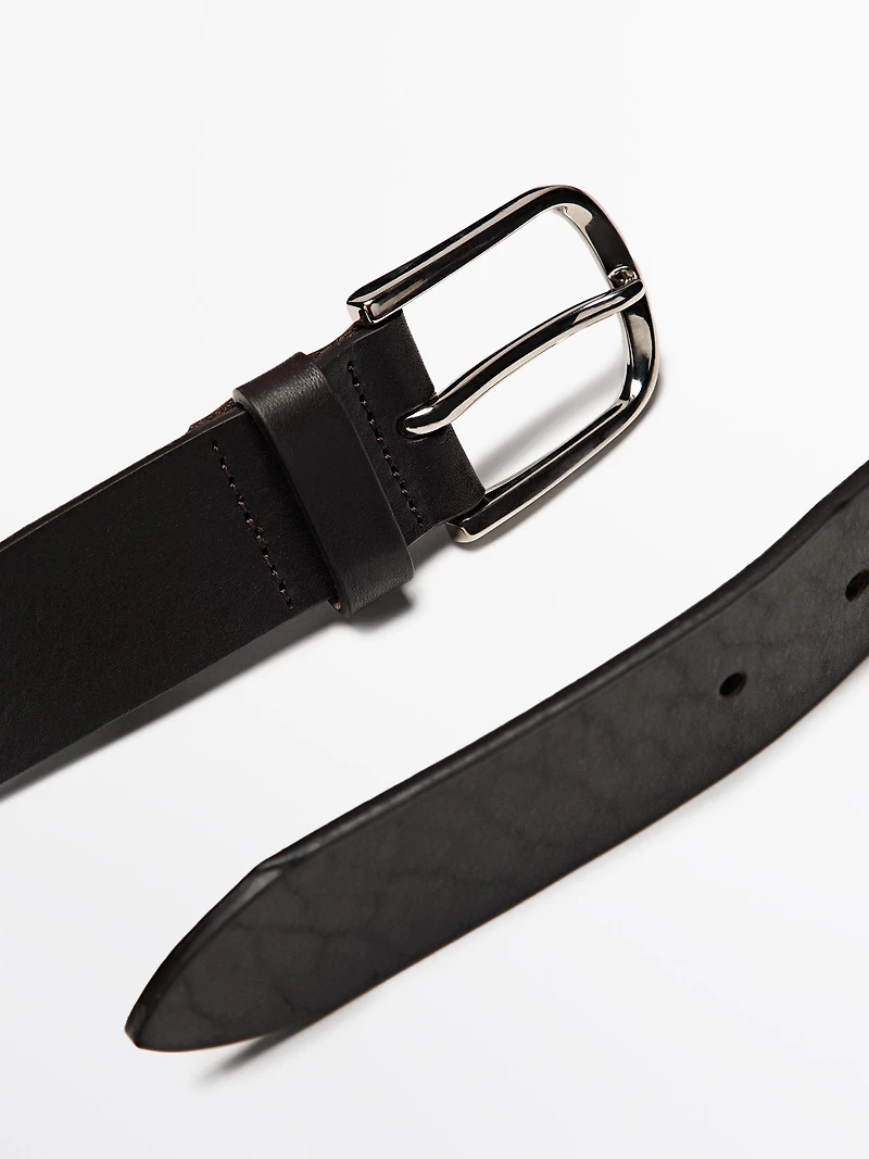 Ceinture en cuir nappa