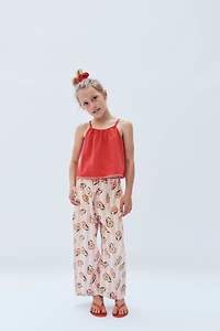 2-14 YEARS / GINGHAM TOP WITH WAVE TRIM - LIMITED EDITION