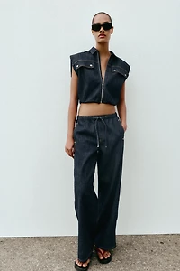 Z1975 MID-RISE WIDE LEG JOGGER JEANS