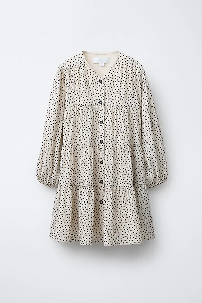 ROBE À EMPIÈCEMENTS POIS