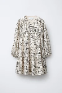 ROBE À EMPIÈCEMENTS POIS