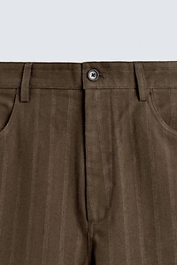 JACQUARD STRIPED BALLOON FIT PANTS