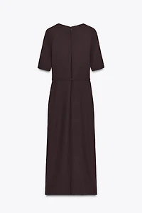 BELTED LONG DRESS
