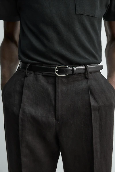 LEATHER BELT AARON LEVINE X ZARA