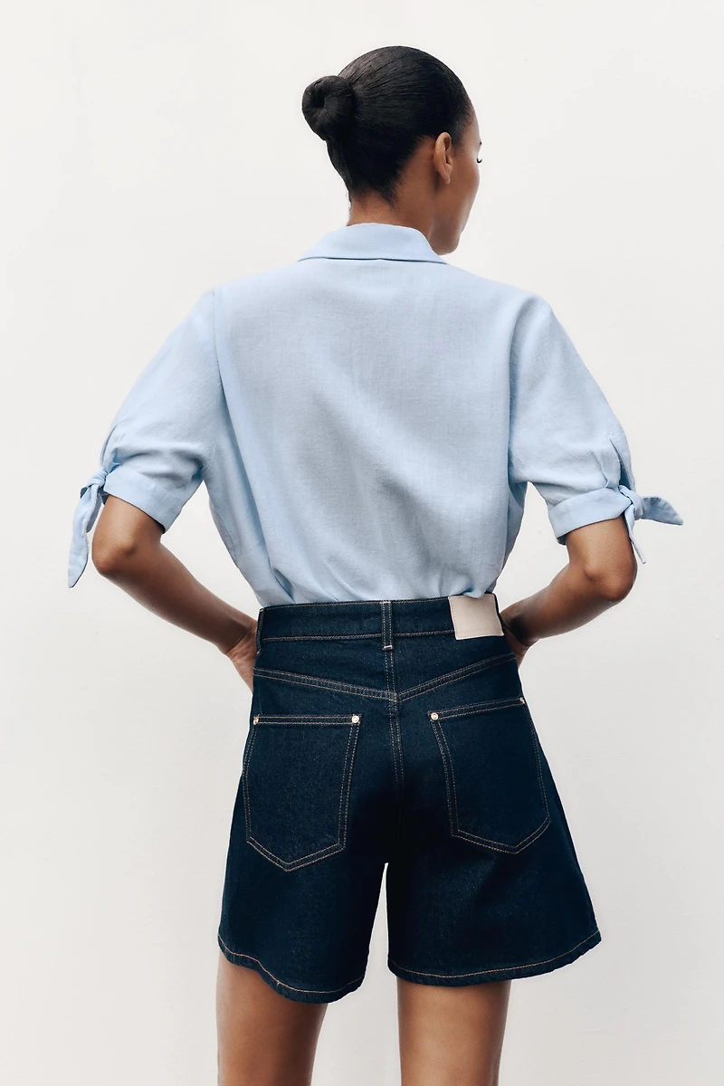 Z1975 HIGH-WAISTED MOM FIT SHORTS