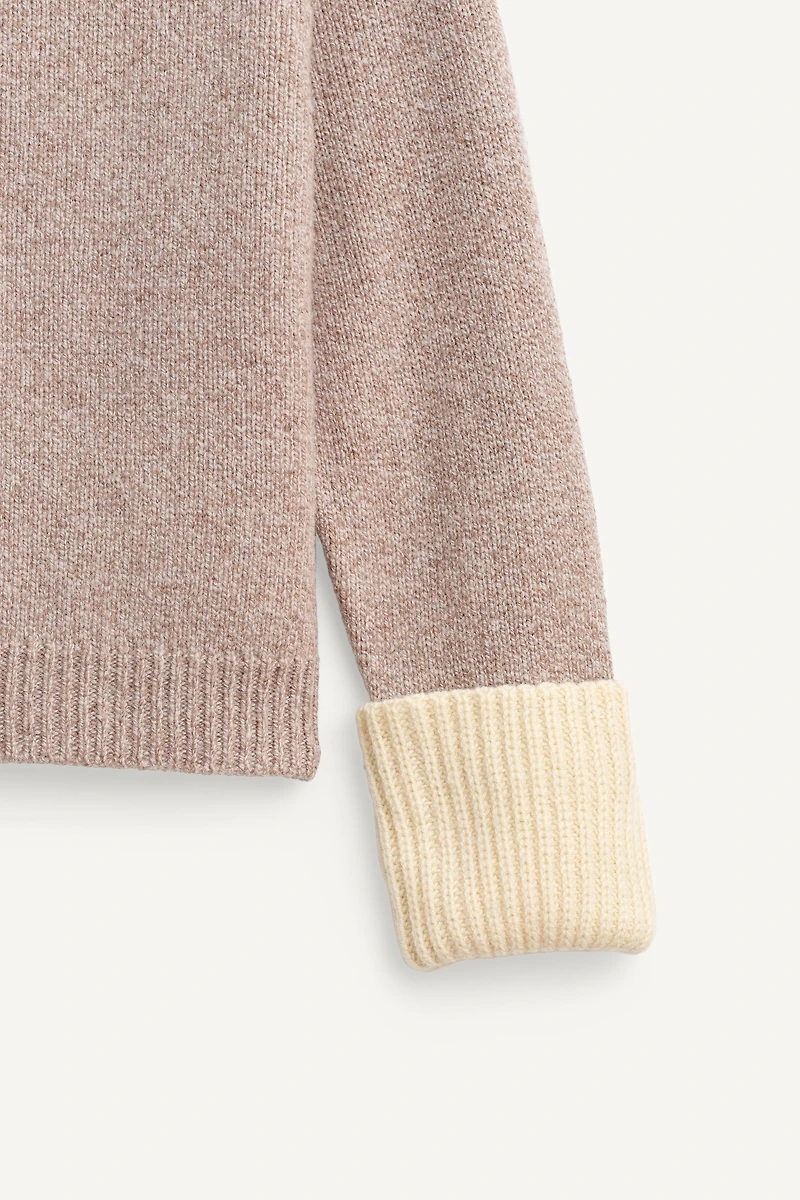 WOOL BUTTON-NECK SWEATER LIMITED EDITION