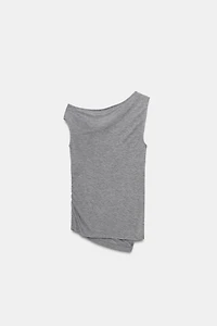 DRAPED ASYMMETRIC TOP