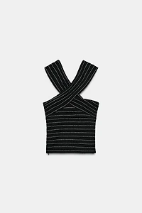 BOUCLÉ WRAP TOP