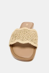 CUT-OUT SLIDE SANDALS