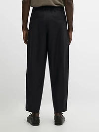 Pantalon double pince en coton