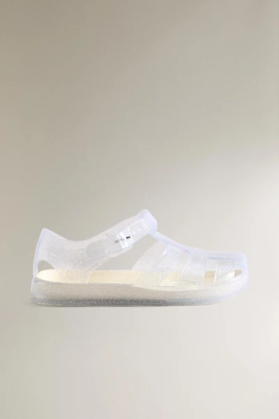 KIDS GLITTER CAGE SANDALS