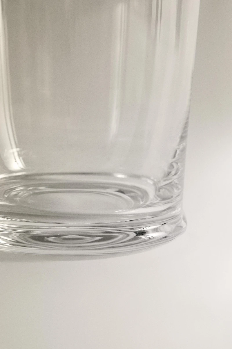 TRANSPARENT GLASS TUMBLER