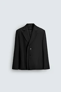 SUIT JACKET WITH REMOVABLE LAPEL