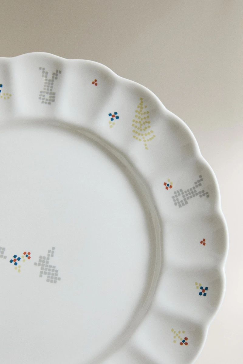 ASSIETTE ENFANT PORCELAINE LAPINS