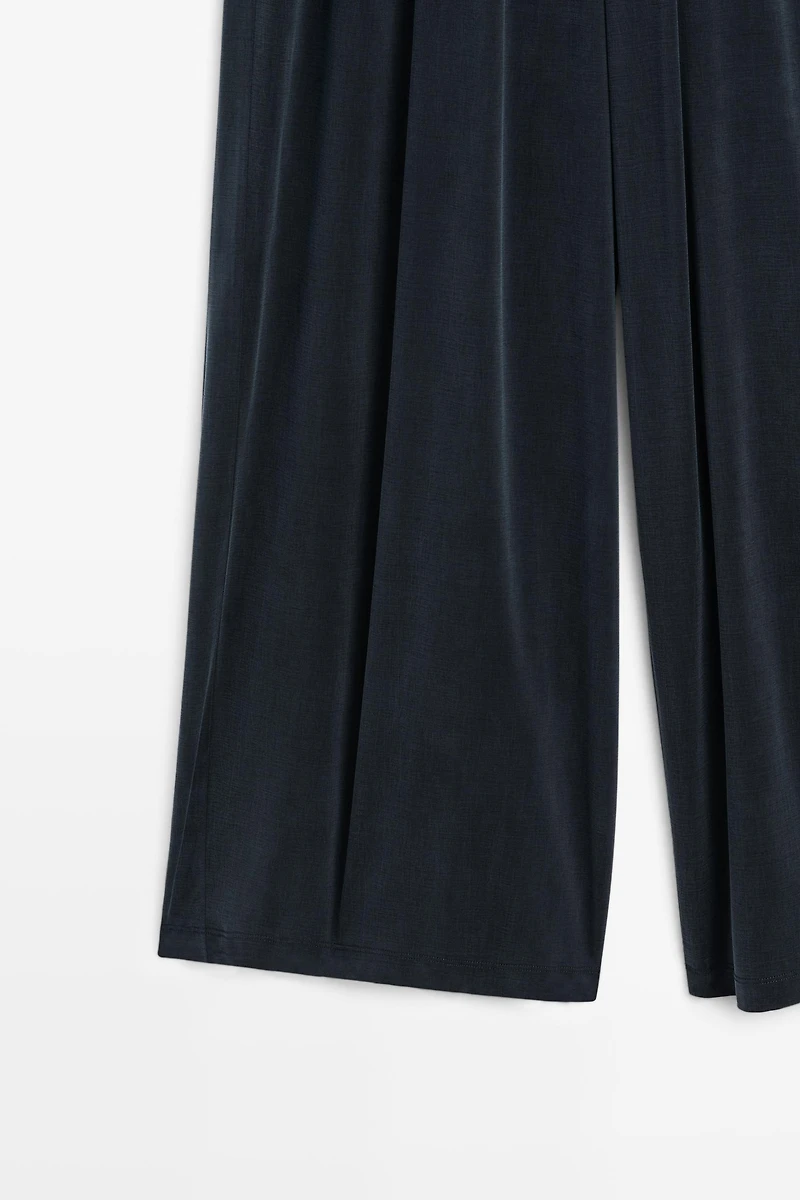 Pleated flowing wide-leg pants - STUDIO