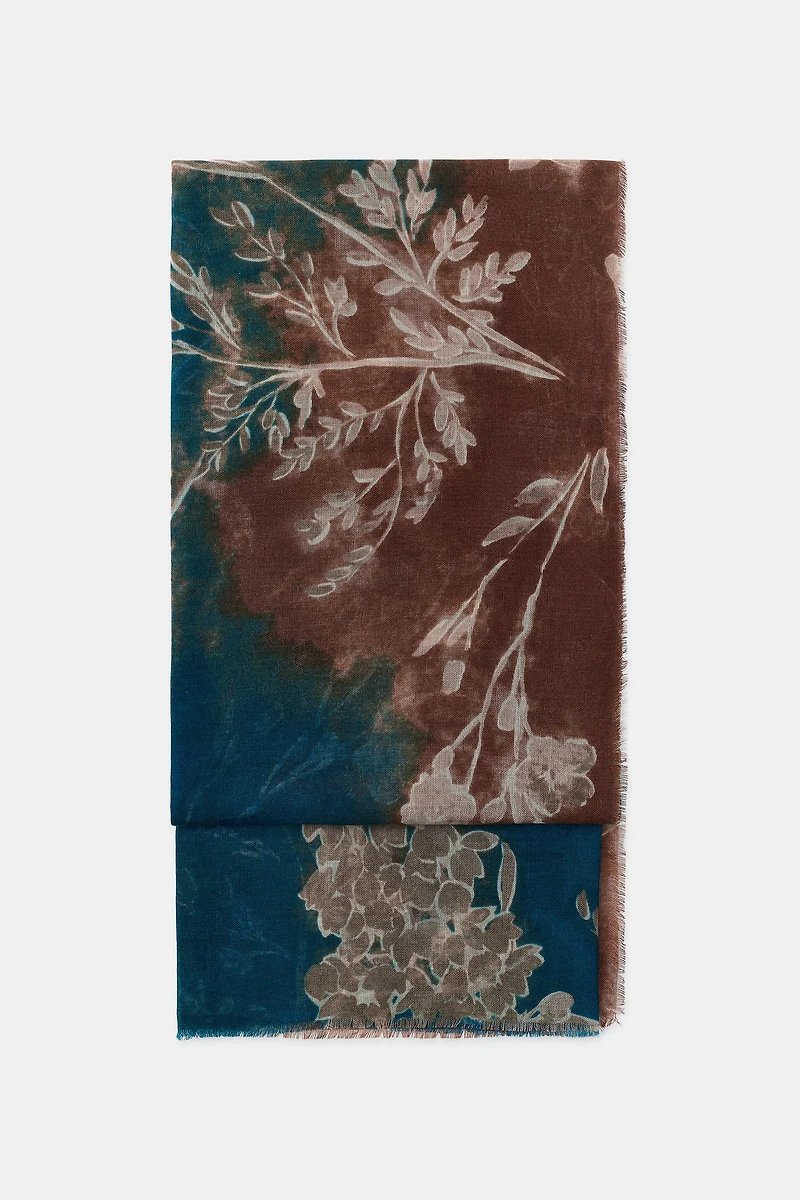 FLORAL PRINT SCARF