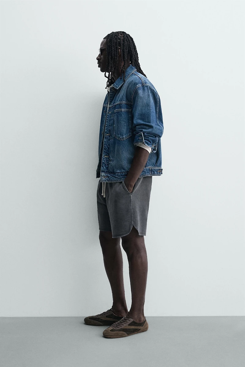 WASHED JOGGER SHORTS