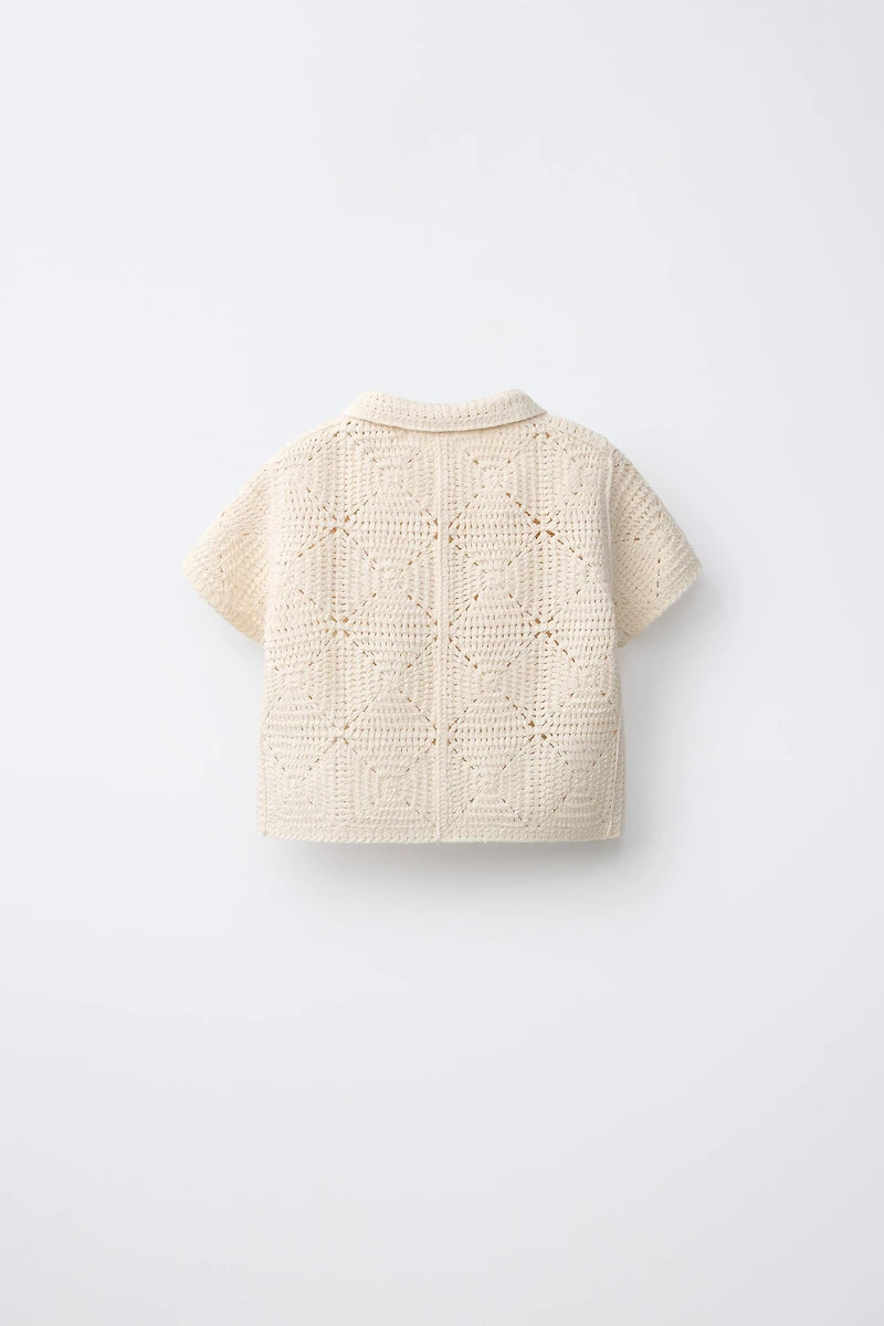 CHEMISE EN CROCHET BANANES