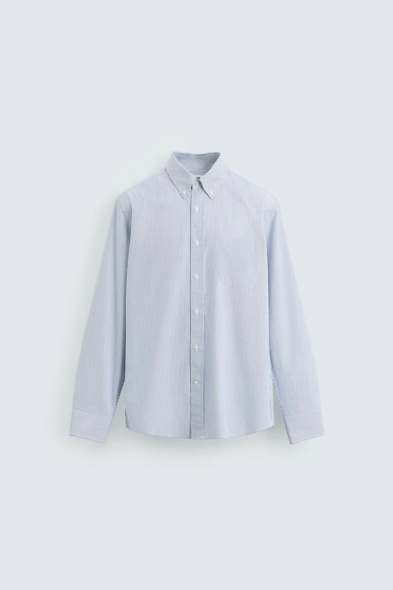 TEXTURED STRIPED SHIRT
