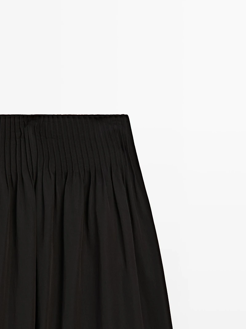 Pantalon wide leg ample fluide