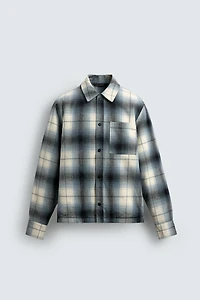 COMBINED PLAID OVERSHIRT