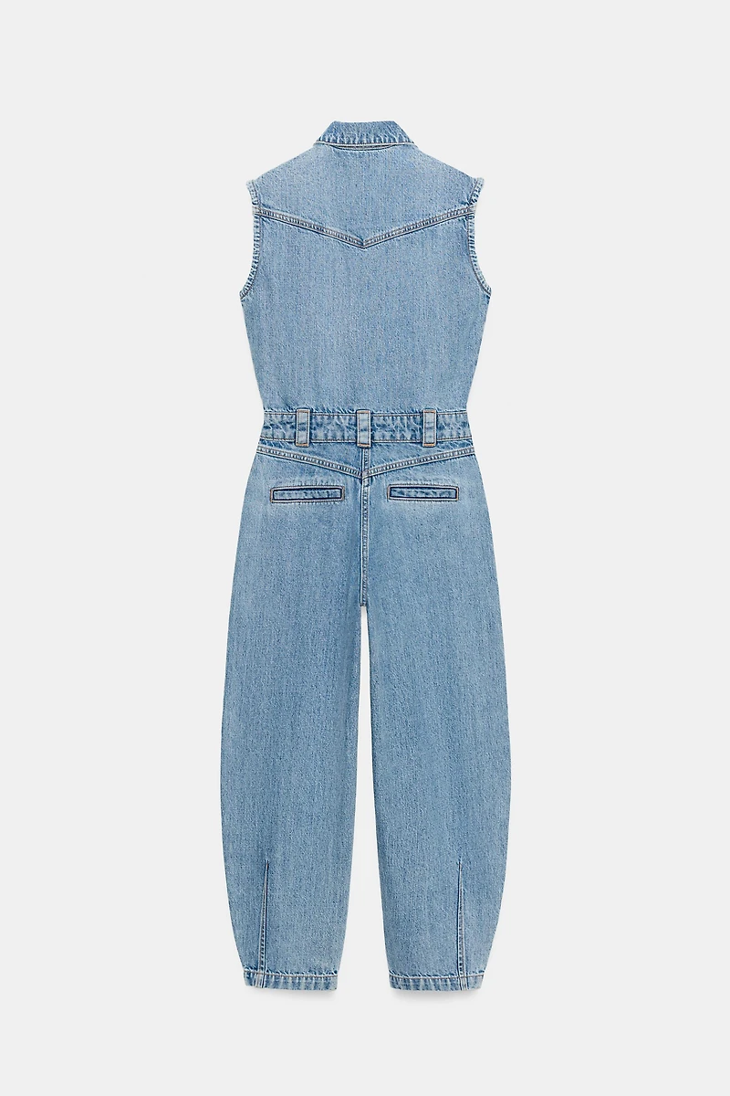 Z1975 BALLOON LEG DENIM JUMPSUIT