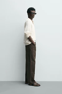 TEXTURED HENLEY SHIRT
