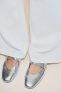 BALLERINES EFFET MÉTALLISÉ