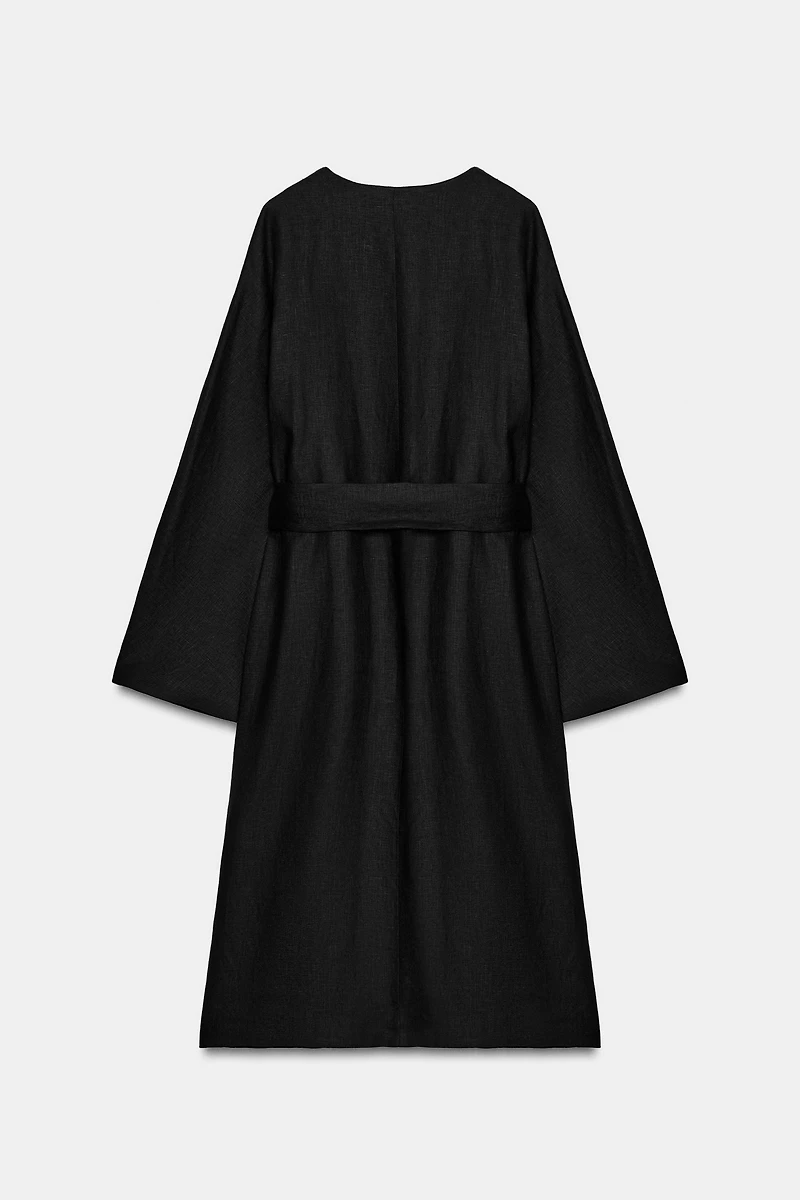 MANTEAU CEINTURE 100% LIN ZW COLLECTION