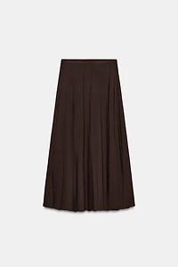 JUPE LONGUE À PLIS PLATS ZW COLLECTION