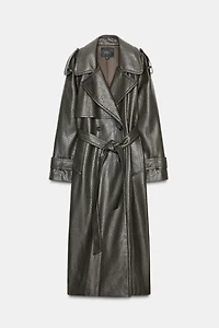 FAUX LEATHER COAT