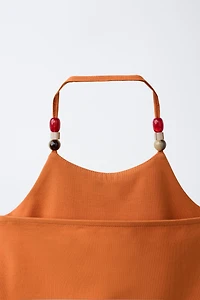 BEADED HALTER TOP