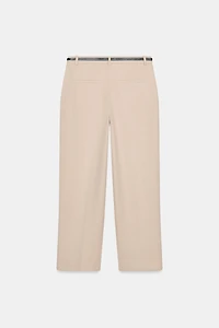 STRAIGHT-LEG PANTS WITH BELT