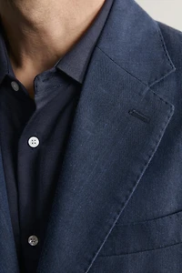 LINEN - WOOL REGULAR FIT SUIT BLAZER