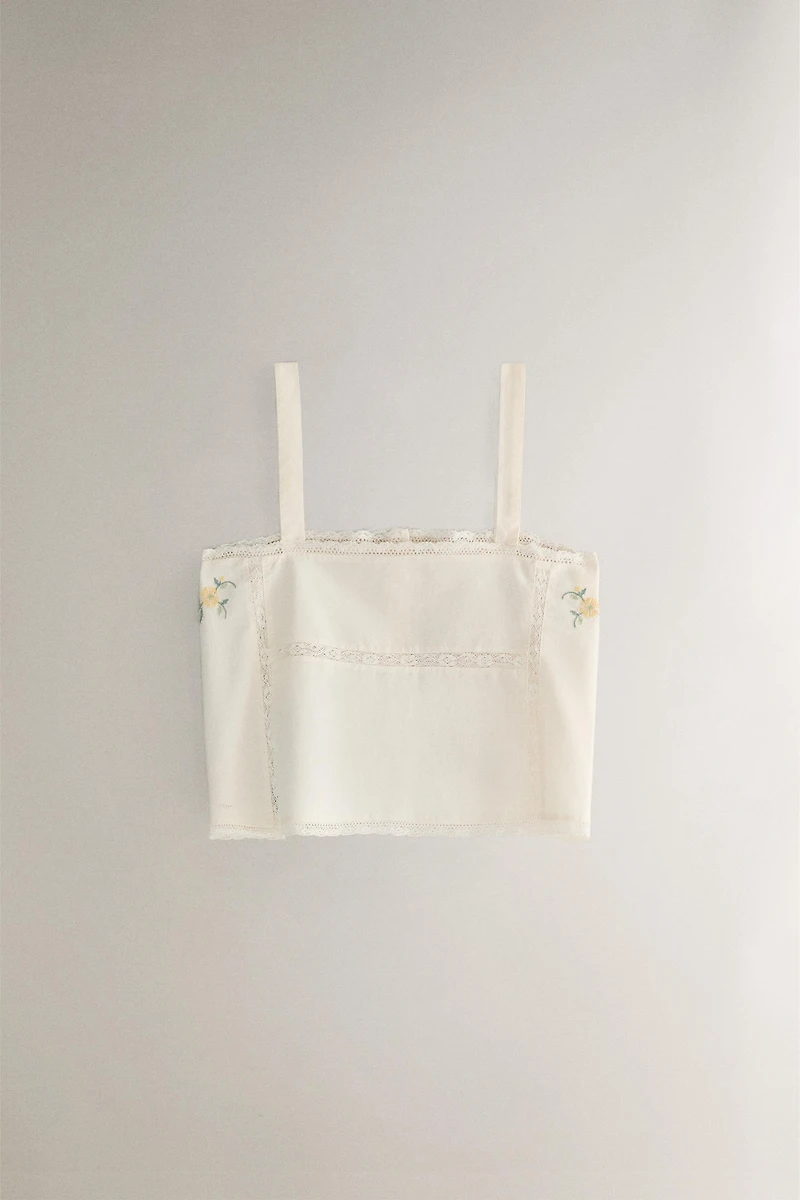 COTTON TOP WITH EMBROIDERY