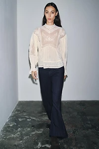 ZW COLLECTION EMBROIDERED ROMANTIC BLOUSE